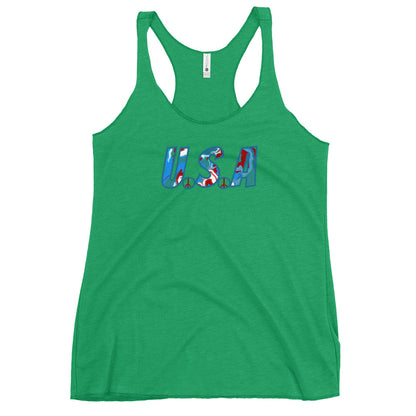 U.S.A Hippie Racerback Tank - Mod Visions