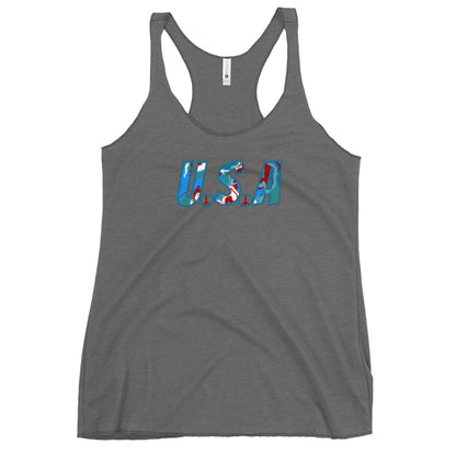 U.S.A Hippie Racerback Tank - Mod Visions