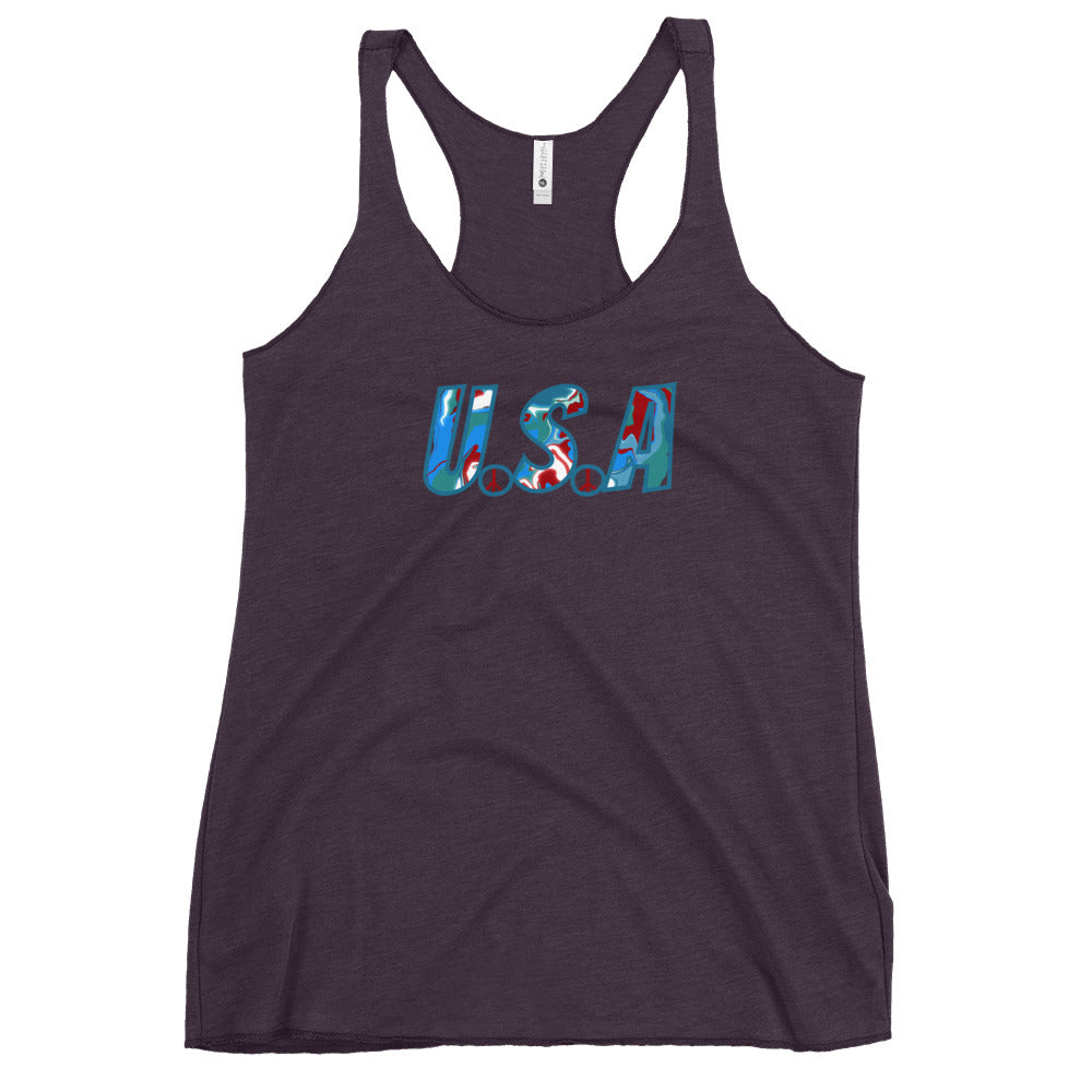 U.S.A Hippie Racerback Tank - Mod Visions