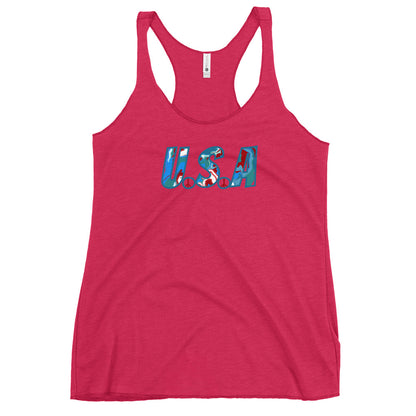 U.S.A Hippie Racerback Tank - Mod Visions